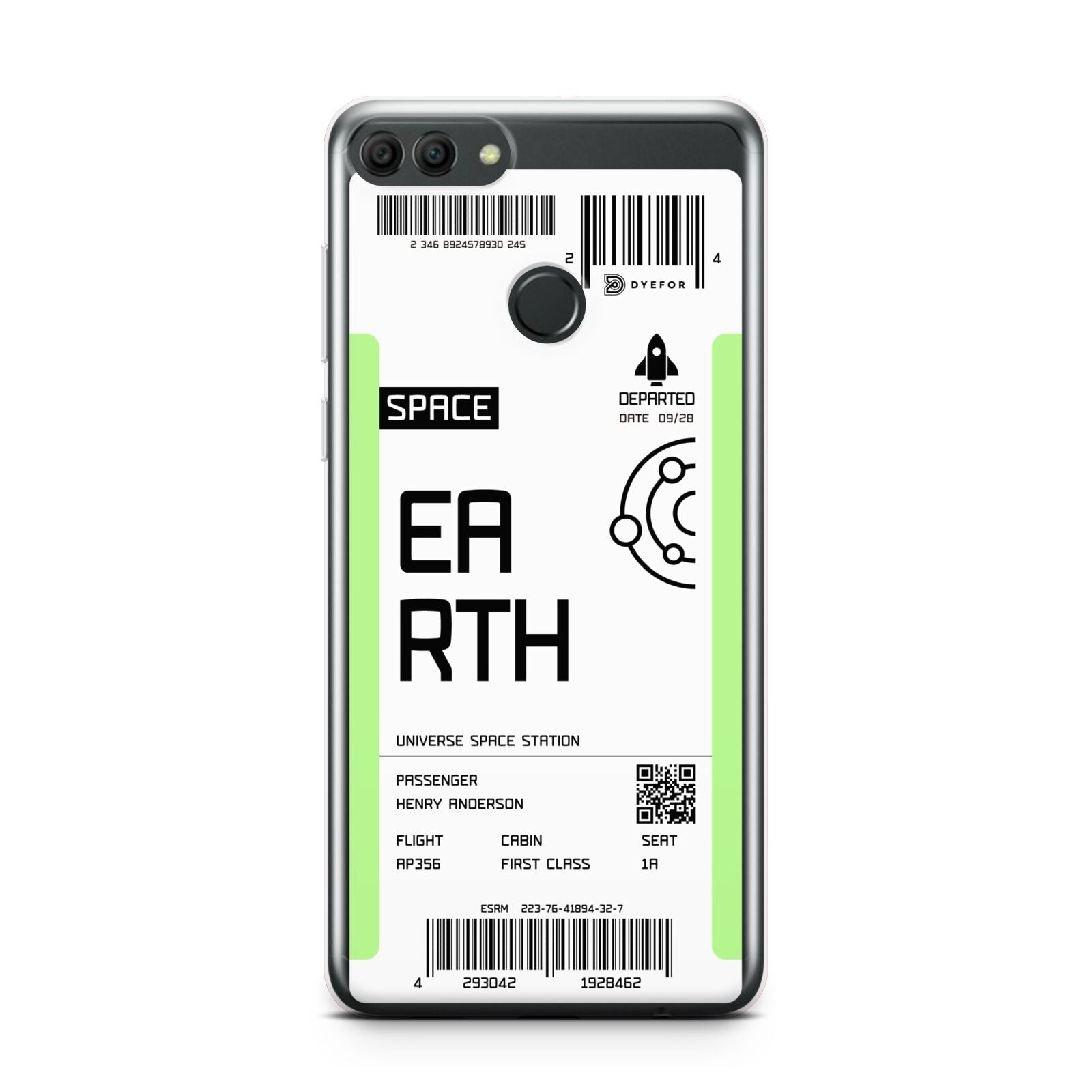 Earth Boarding Pass Huawei Y9 2018