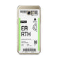 Earth Boarding Pass Samsung Galaxy A5 2017 Case on gold phone