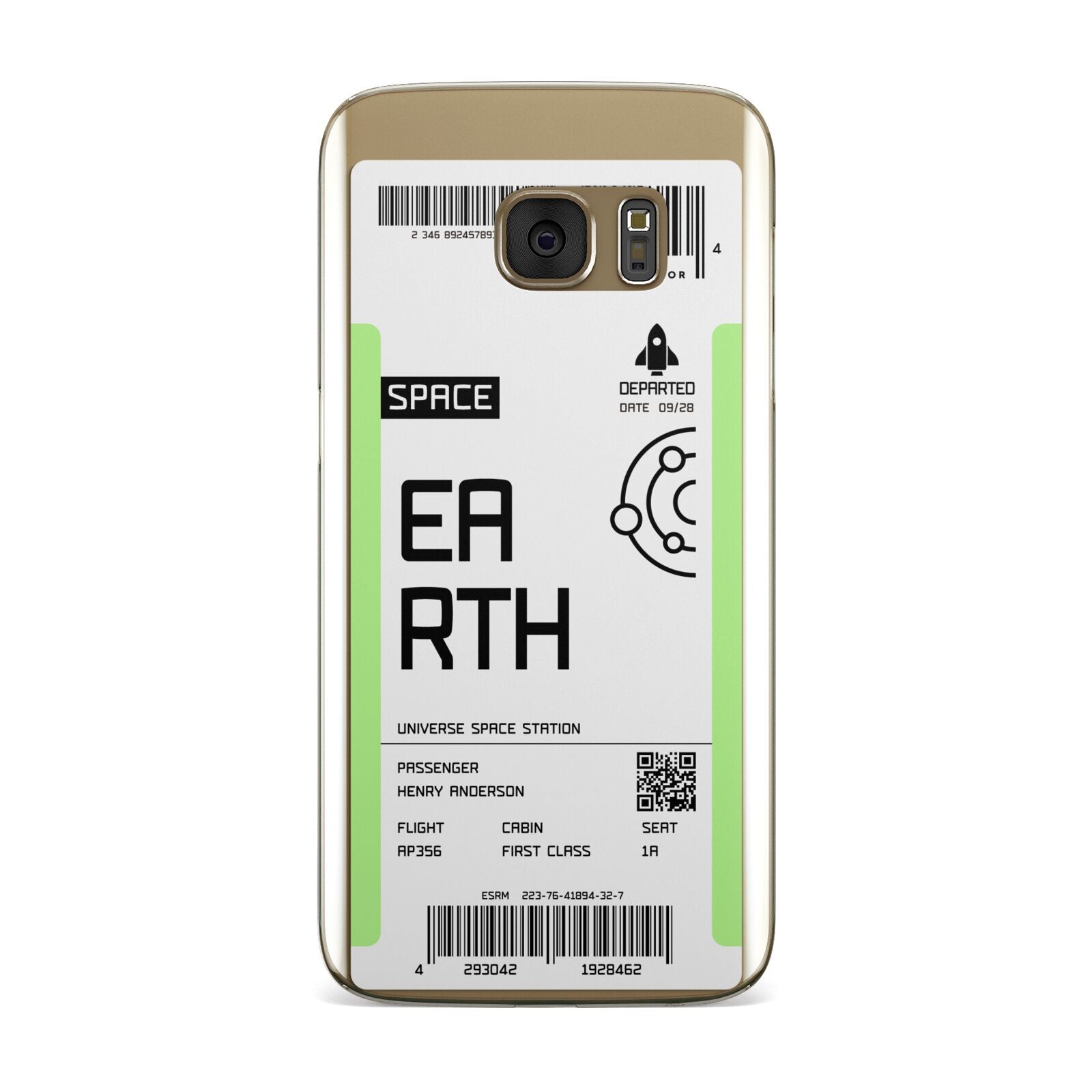 Earth Boarding Pass Samsung Galaxy Case