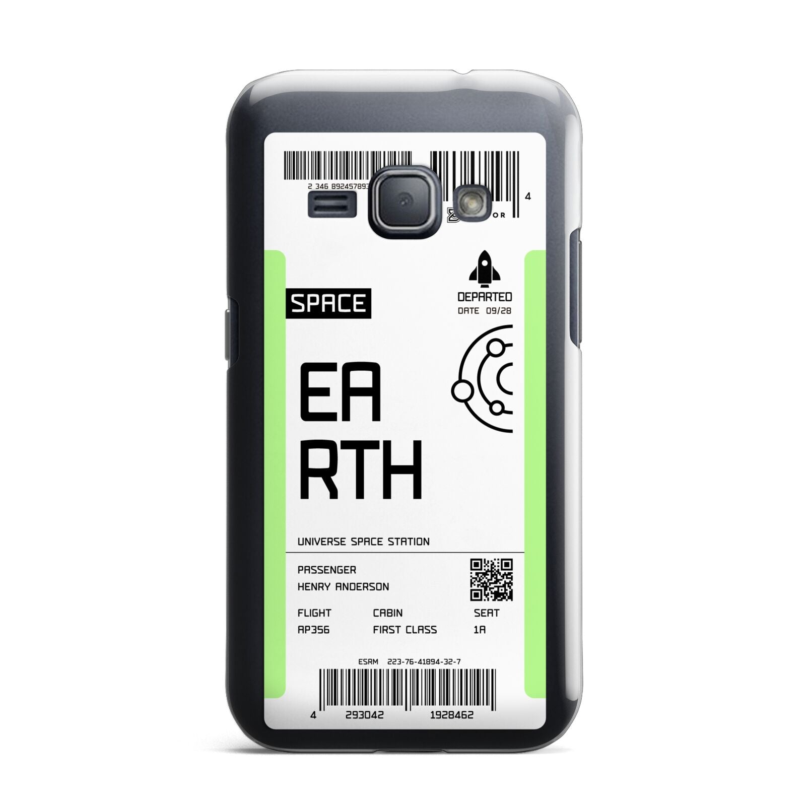 Earth Boarding Pass Samsung Galaxy J1 2016 Case