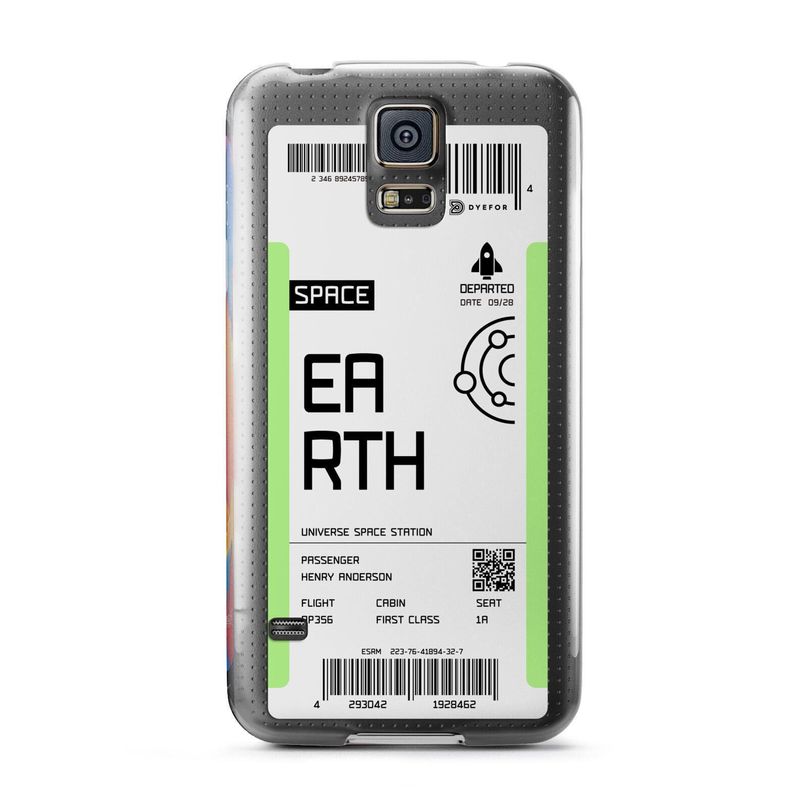 Earth Boarding Pass Samsung Galaxy S5 Case