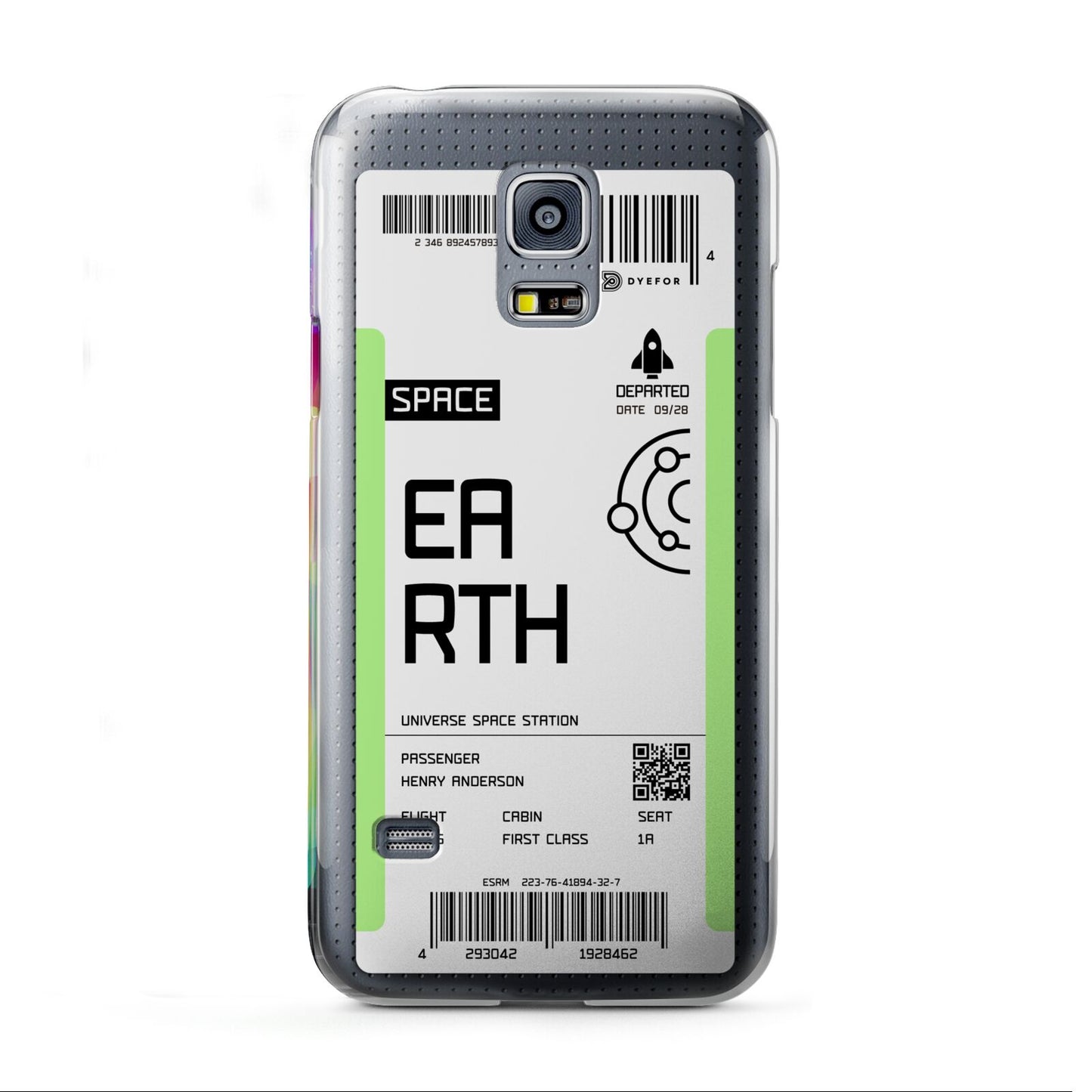 Earth Boarding Pass Samsung Galaxy S5 Mini Case