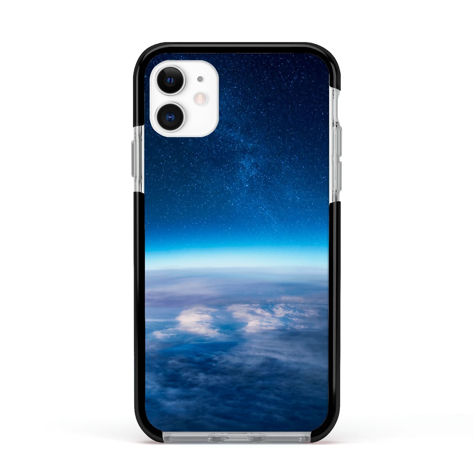 Earth In Space Apple iPhone 11 in White with Black Impact Case