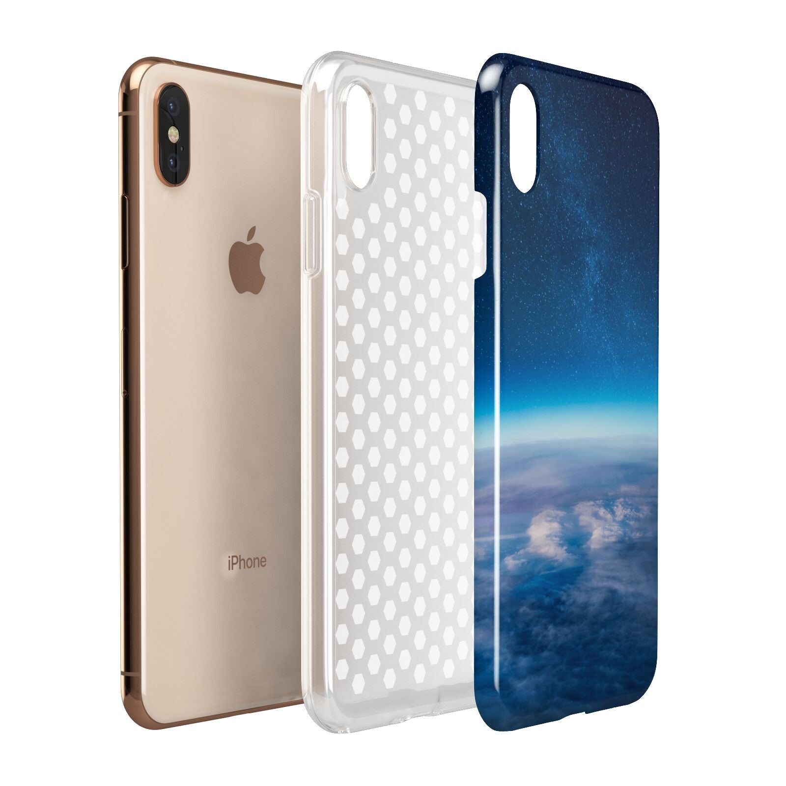 Earth In Space Apple iPhone Xs Max 3D Tough Case Expanded View