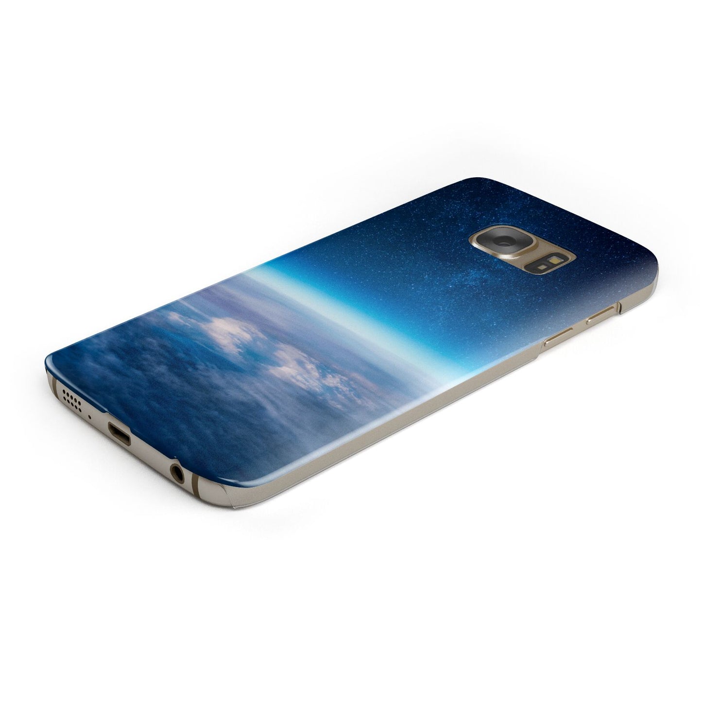 Earth In Space Protective Samsung Galaxy Case Angled Image