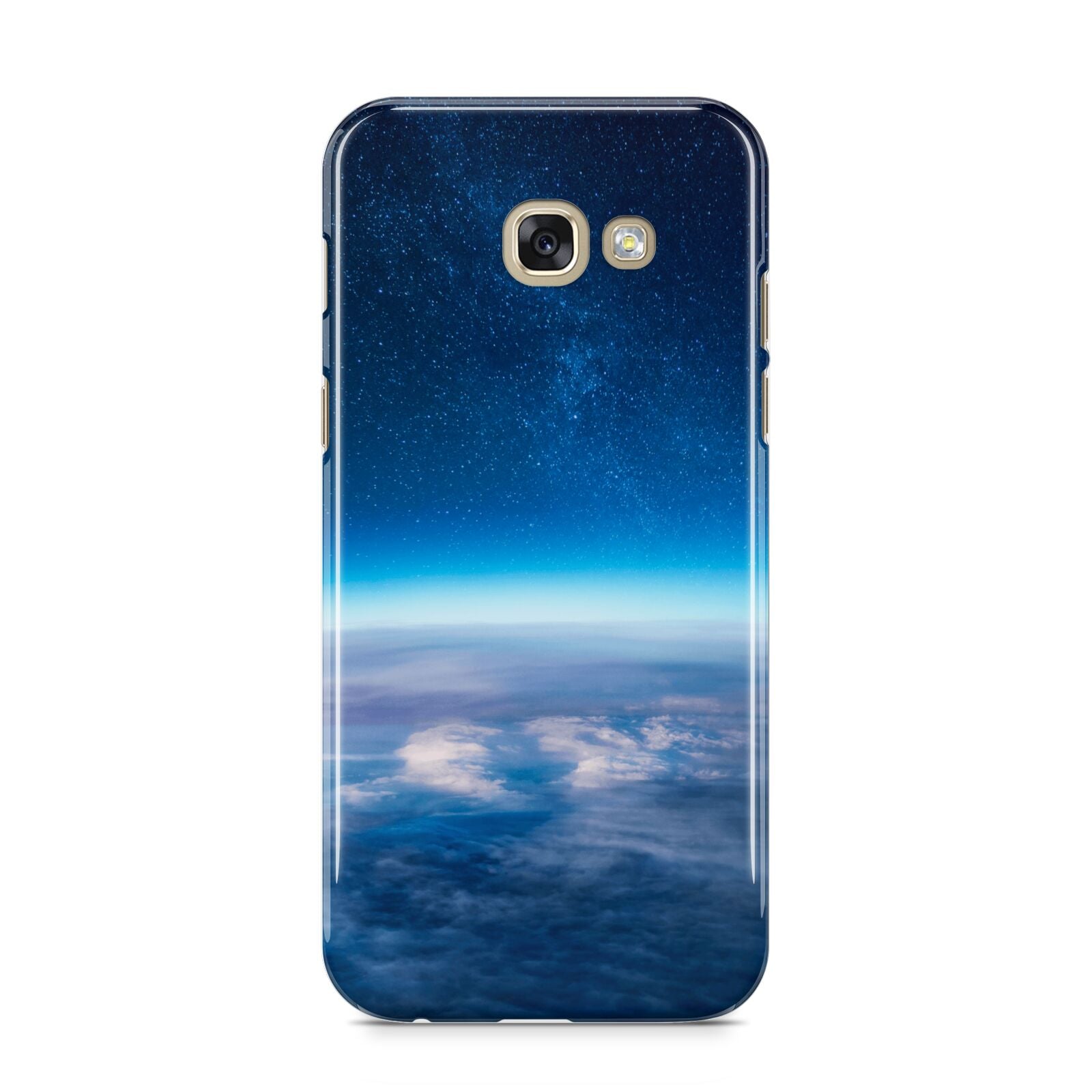 Earth In Space Samsung Galaxy A5 2017 Case on gold phone