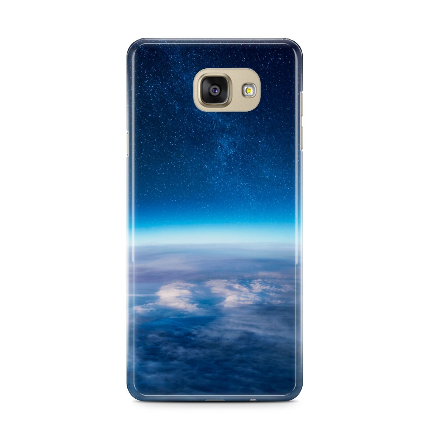 Earth In Space Samsung Galaxy A7 2016 Case on gold phone