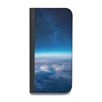 Earth In Space Vegan Leather Flip iPhone Case