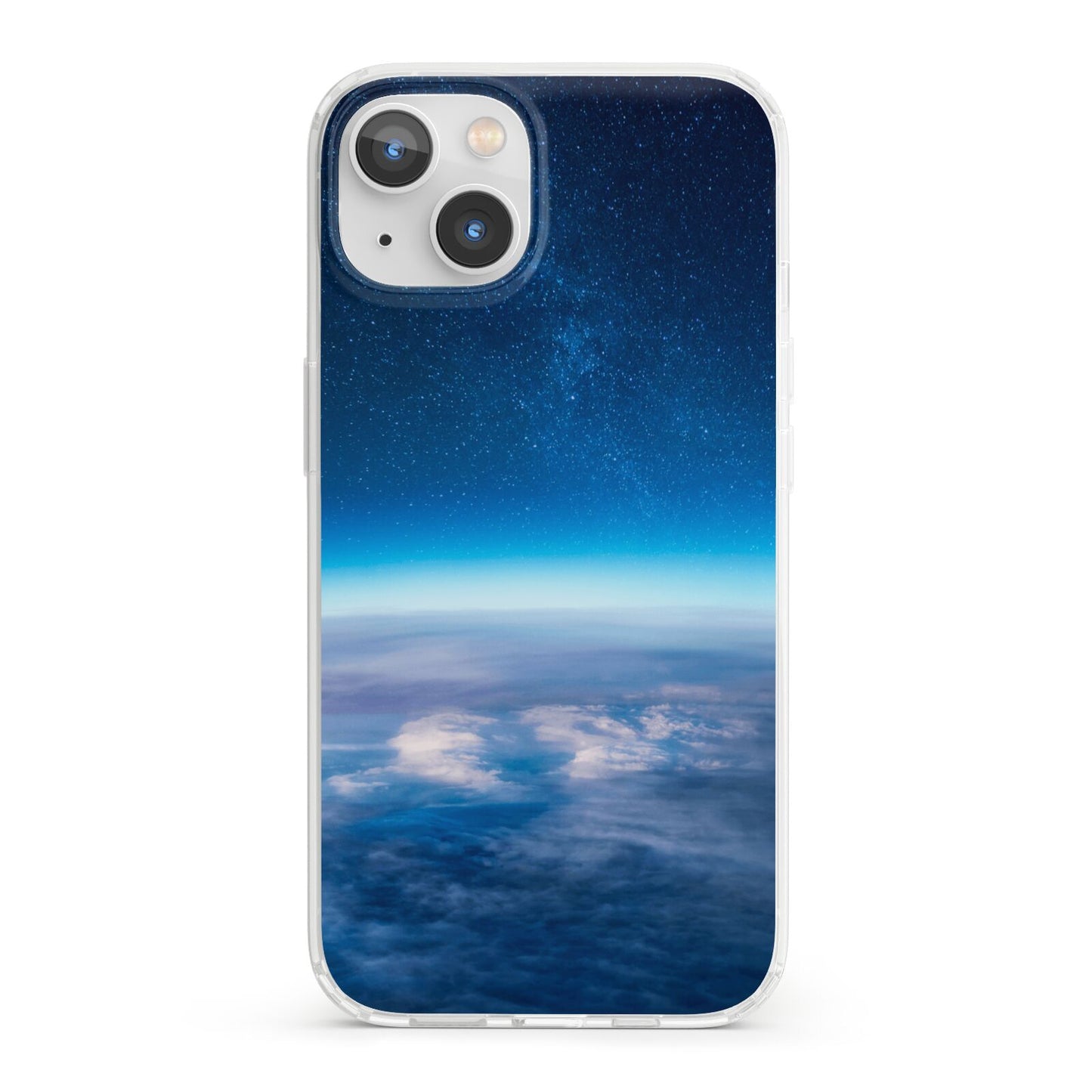 Earth In Space iPhone 13 Clear Bumper Case