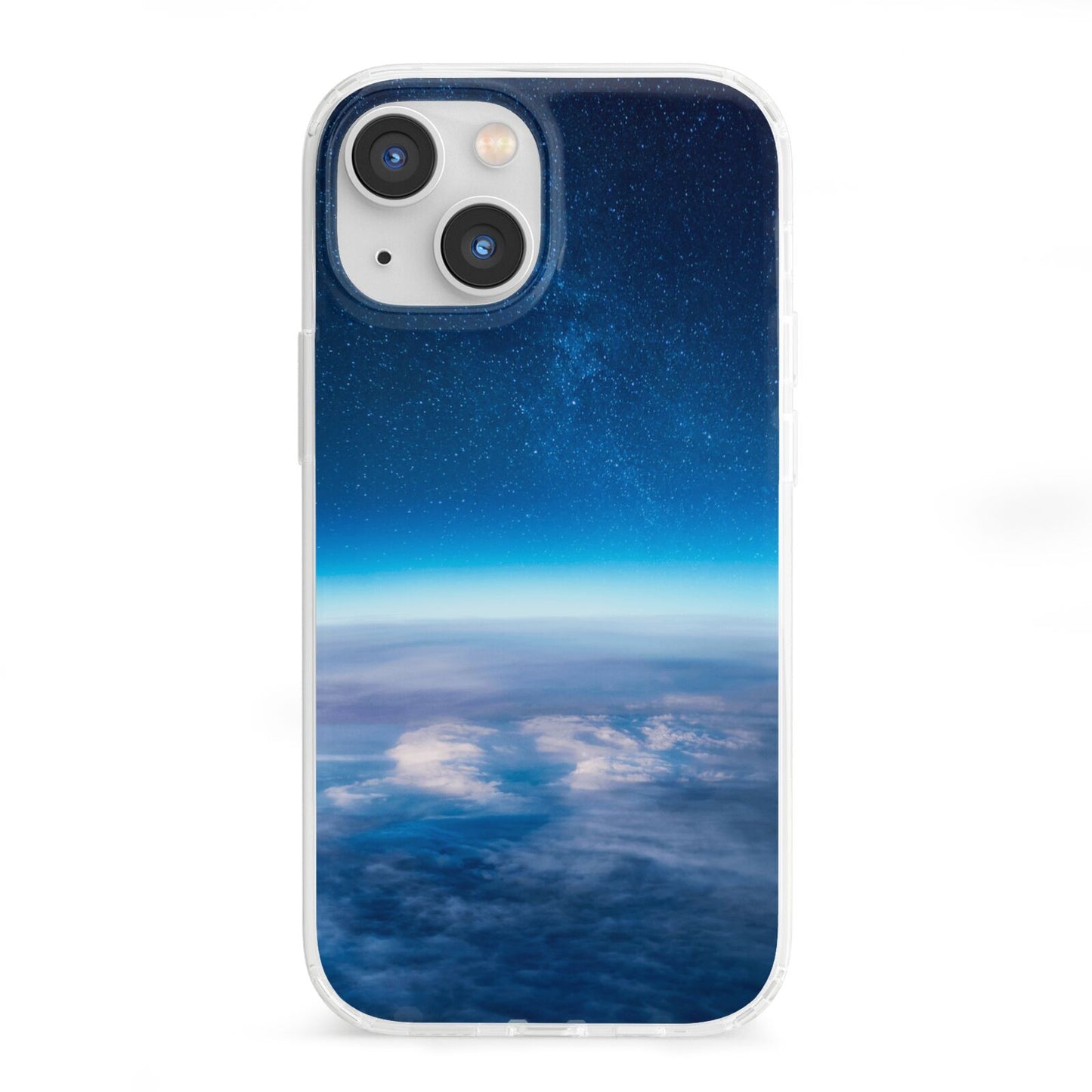 Earth In Space iPhone 13 Mini Clear Bumper Case