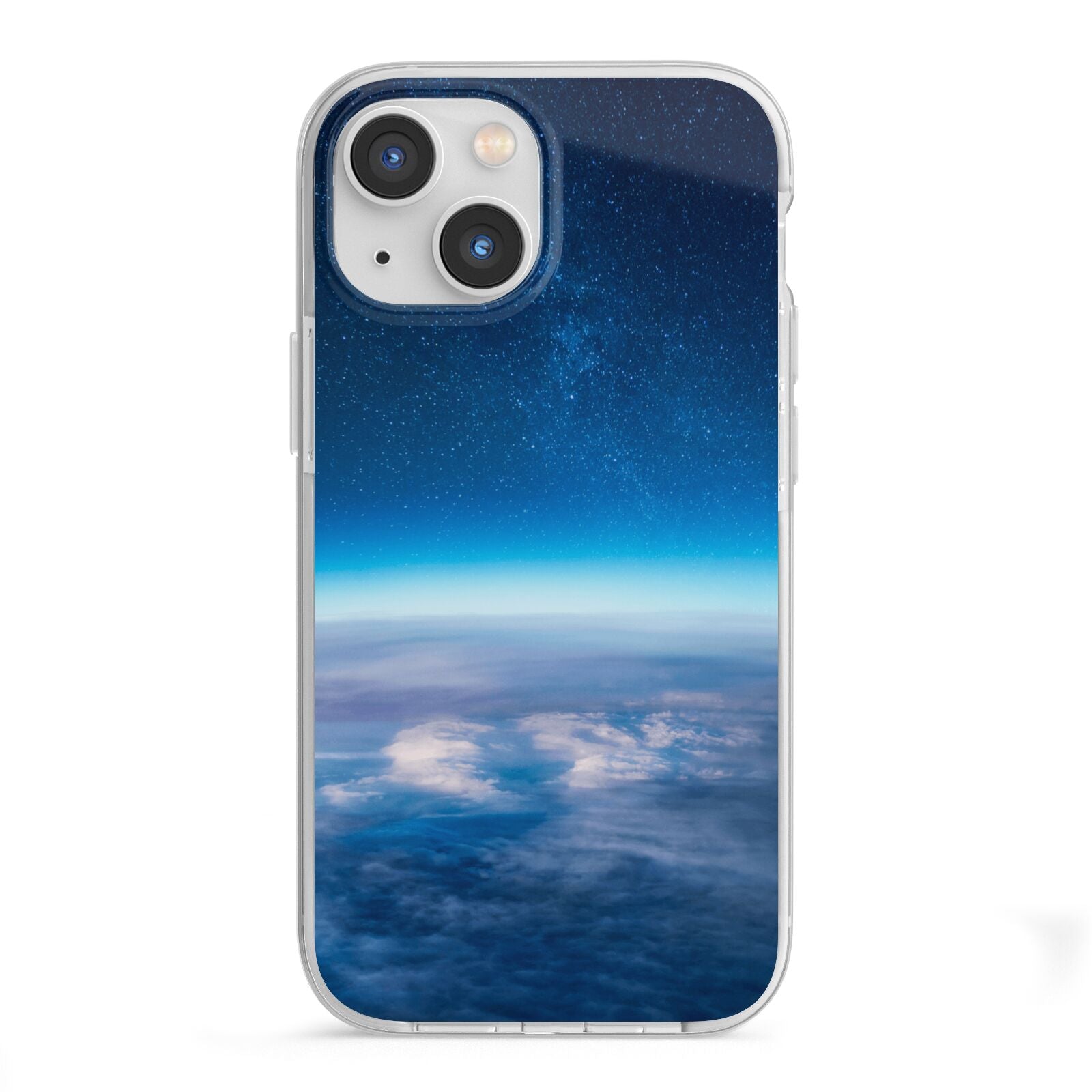 Earth In Space iPhone 13 Mini TPU Impact Case with White Edges