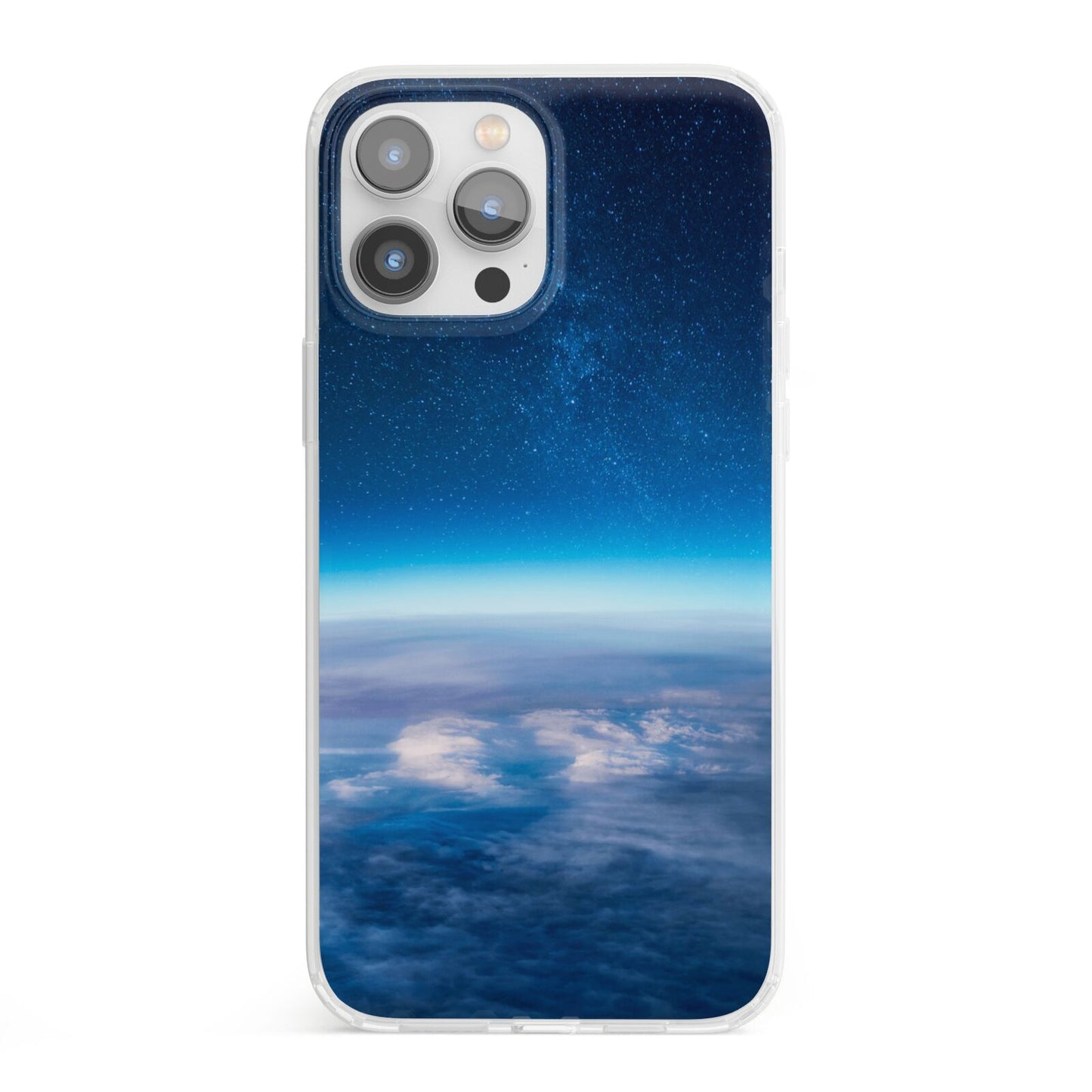 Earth In Space iPhone 13 Pro Max Clear Bumper Case