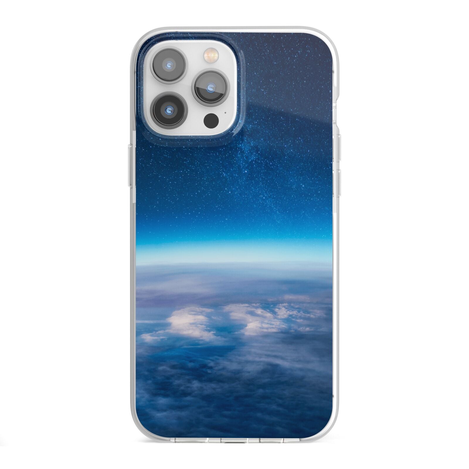 Earth In Space iPhone 13 Pro Max TPU Impact Case with White Edges