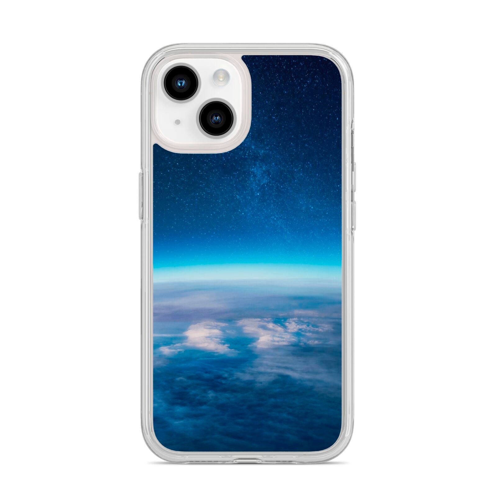 Earth In Space iPhone 14 Clear Tough Case Starlight