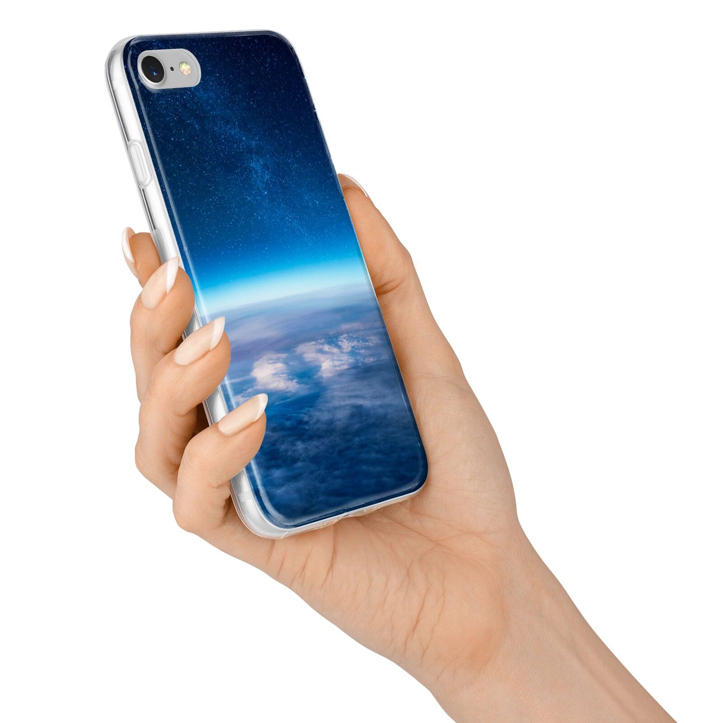 Earth In Space iPhone 7 Bumper Case on Silver iPhone Alternative Image