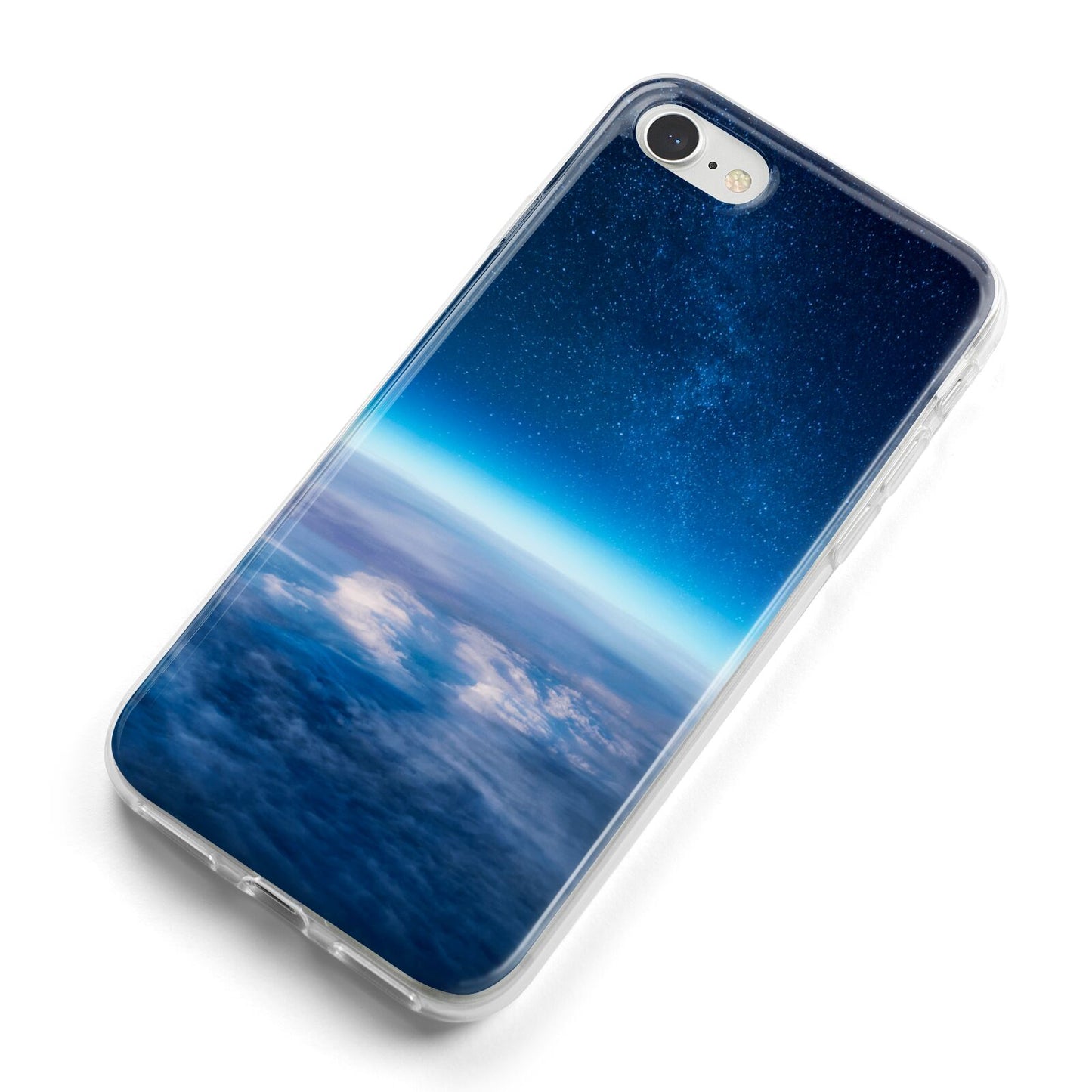 Earth In Space iPhone 8 Bumper Case on Silver iPhone Alternative Image