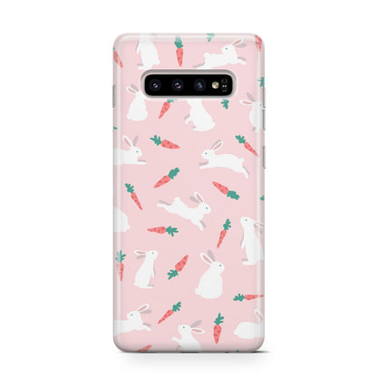 Easter Bunny And Carrot Samsung Galaxy S10 Case
