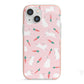 Easter Bunny And Carrot iPhone 13 Mini TPU Impact Case with Pink Edges