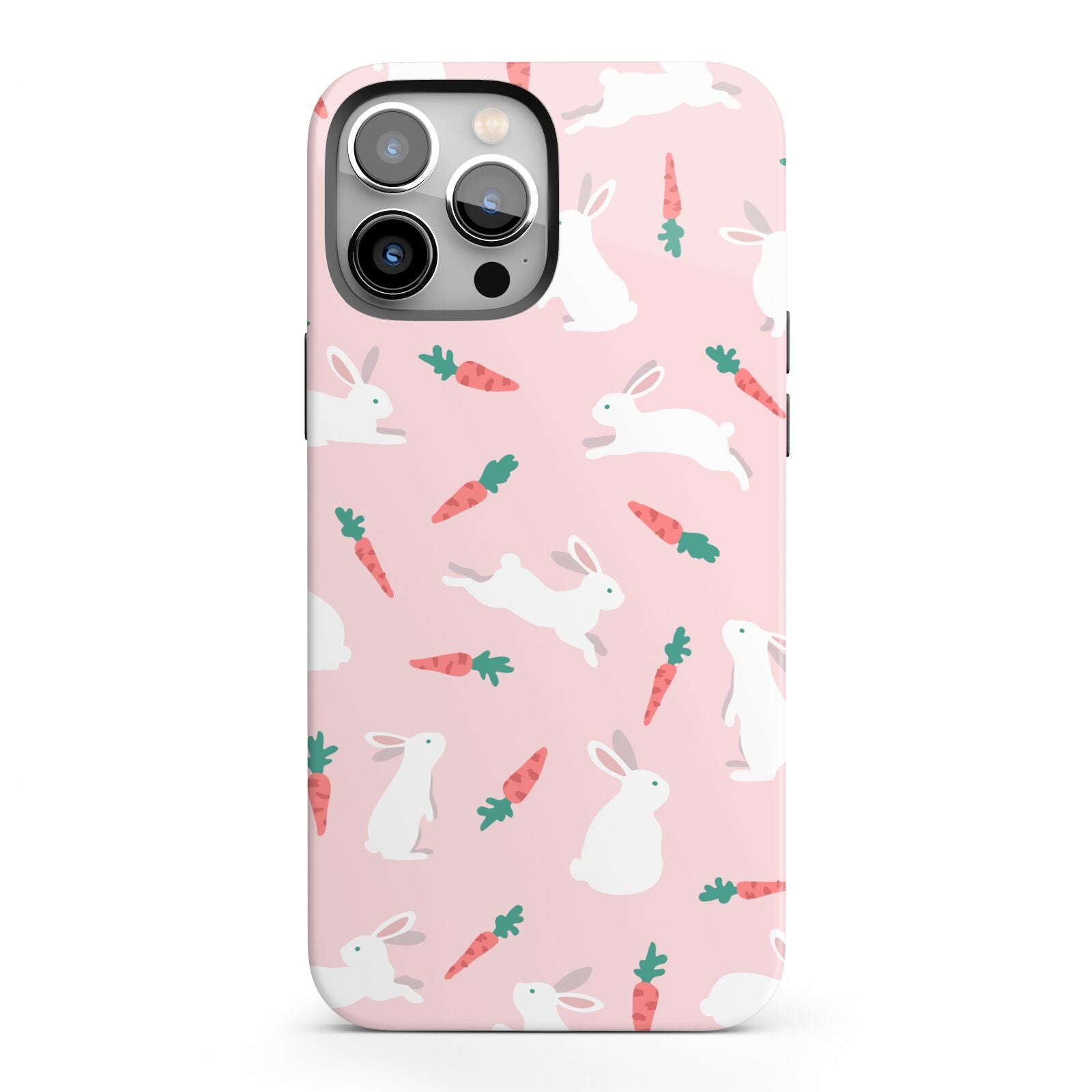 Easter Bunny And Carrot iPhone 13 Pro Max Full Wrap 3D Tough Case