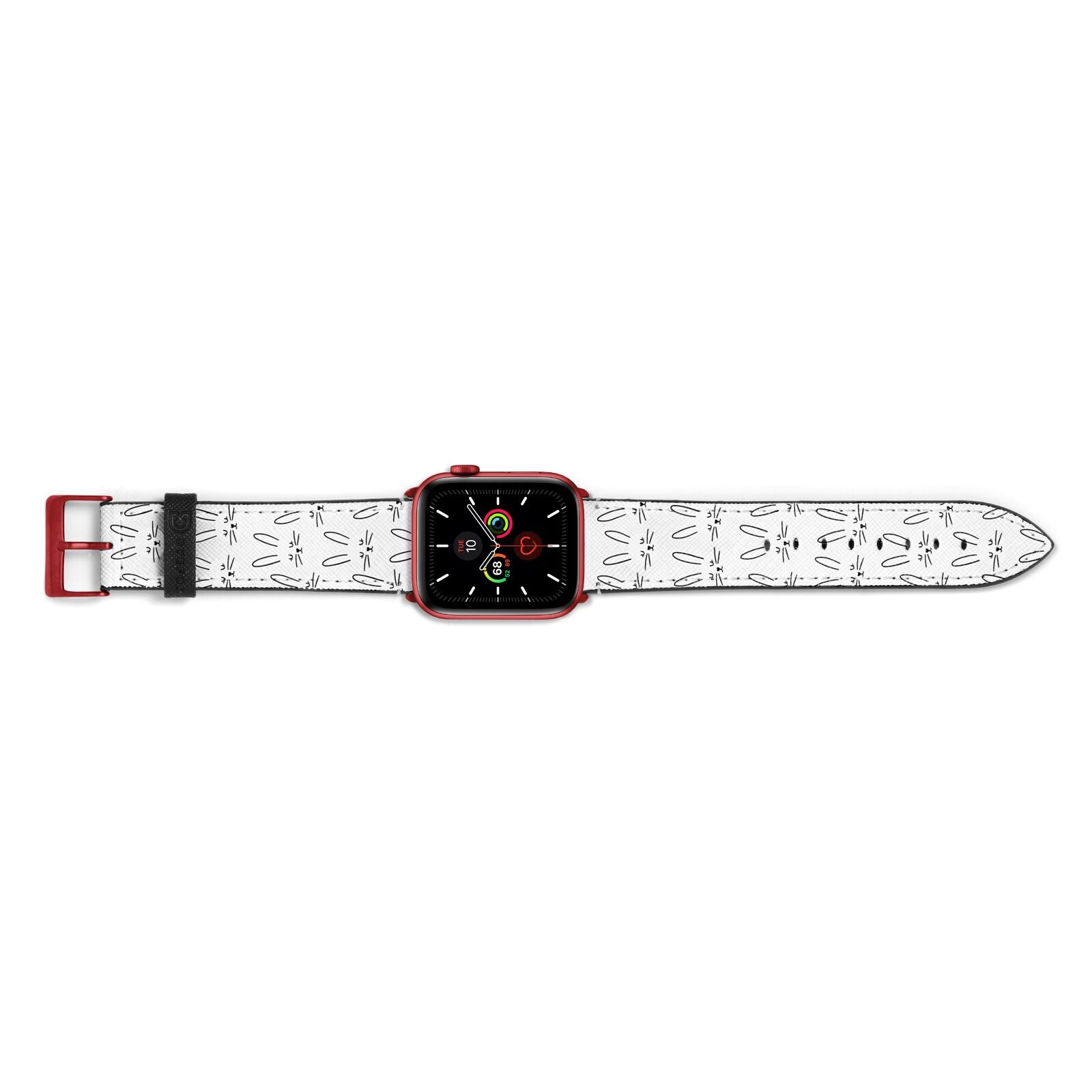 Easter Bunny Apple Watch Strap Landscape Image Red Hardware