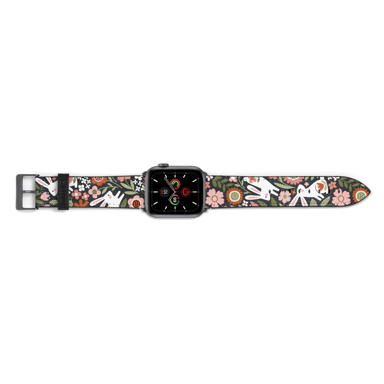 Easter Floral Apple Watch Strap Landscape Image Space Grey Hardware