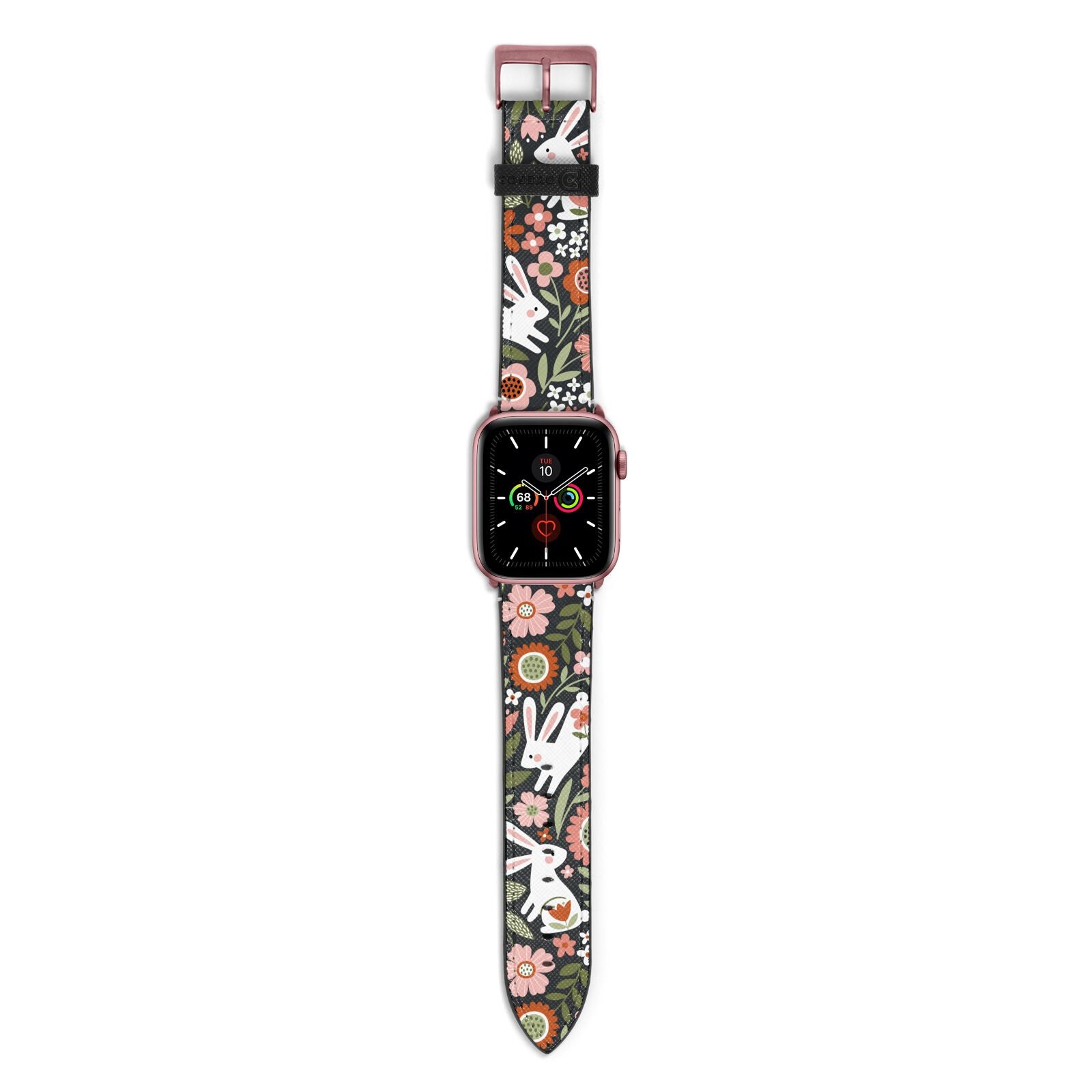 Easter Floral Apple Watch Strap with Rose Gold Hardware