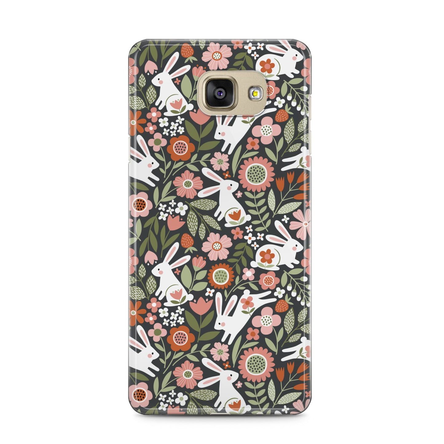 Easter Floral Samsung Galaxy A5 2016 Case on gold phone