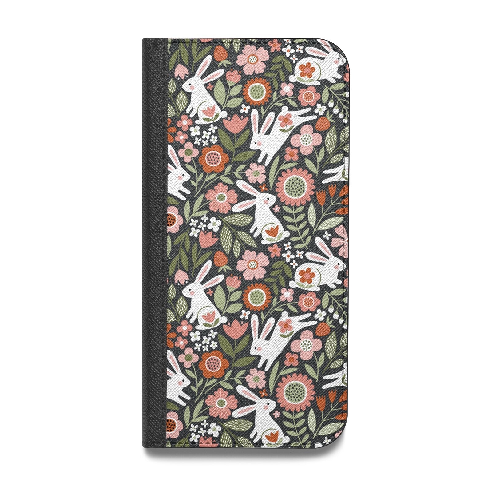 Easter Floral Vegan Leather Flip iPhone Case