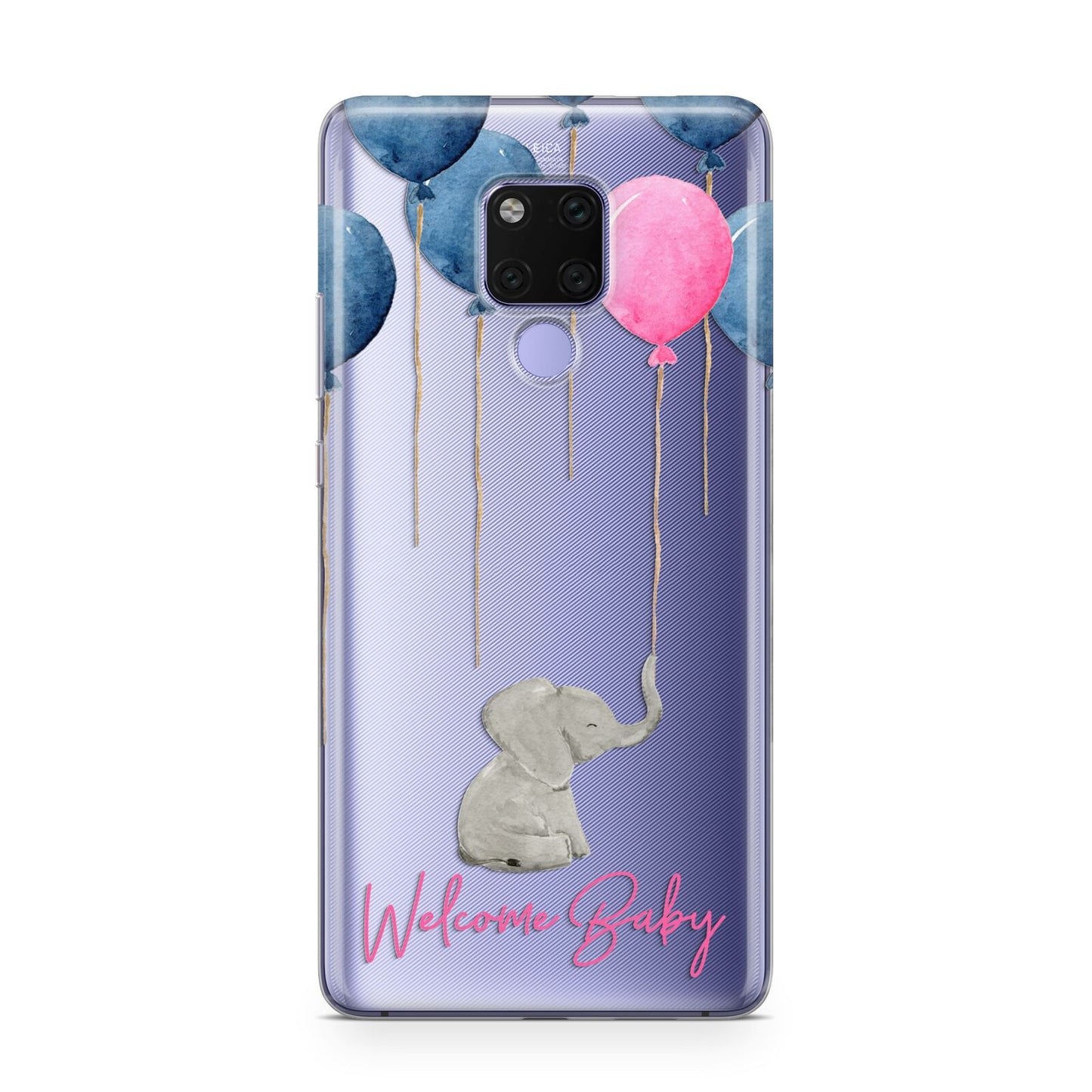 Elephant with Balloons Baby Girl Reveal Huawei Mate 20X Phone Case