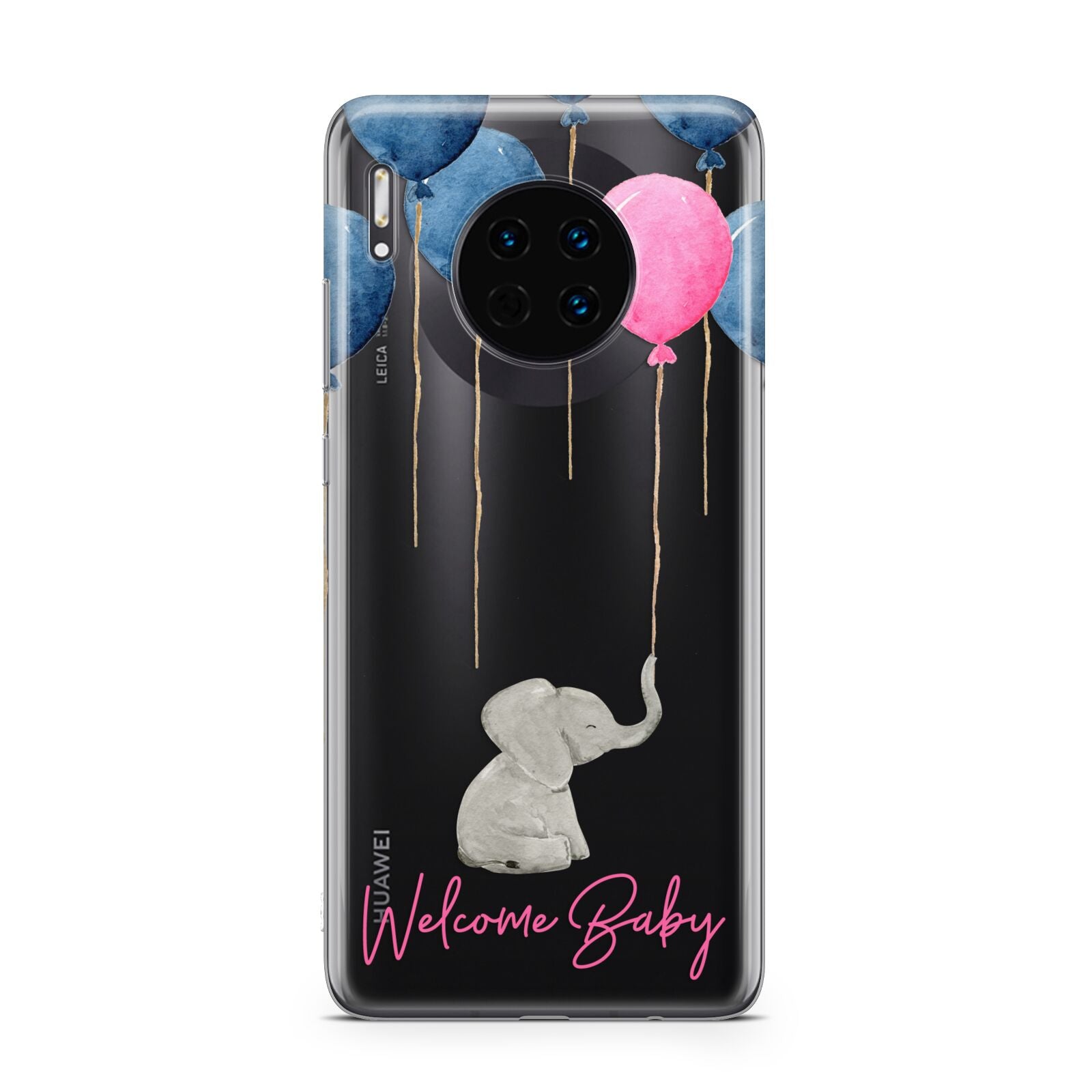 Elephant with Balloons Baby Girl Reveal Huawei Mate 30