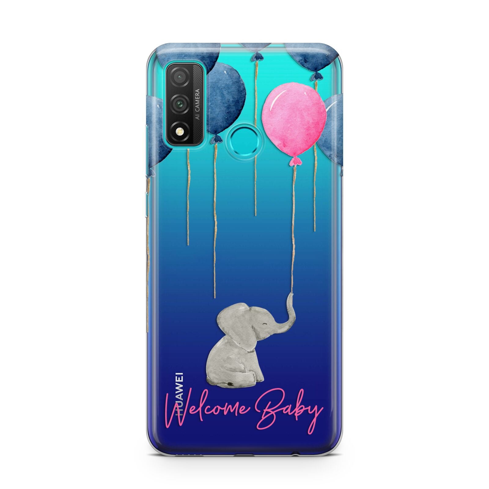 Elephant with Balloons Baby Girl Reveal Huawei P Smart 2020