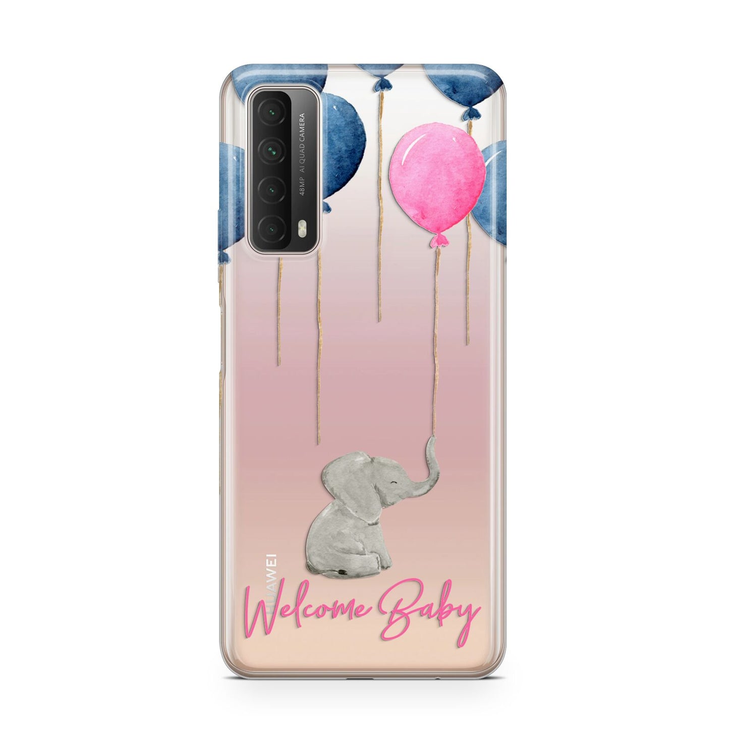 Elephant with Balloons Baby Girl Reveal Huawei P Smart 2021