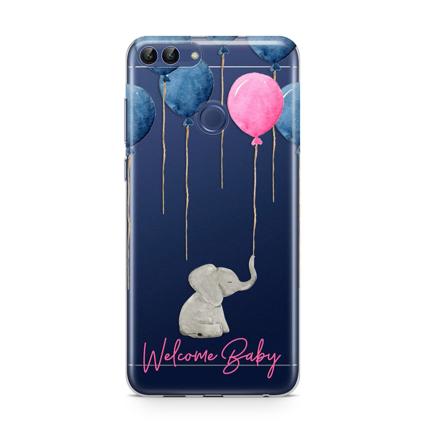 Elephant with Balloons Baby Girl Reveal Huawei P Smart Case