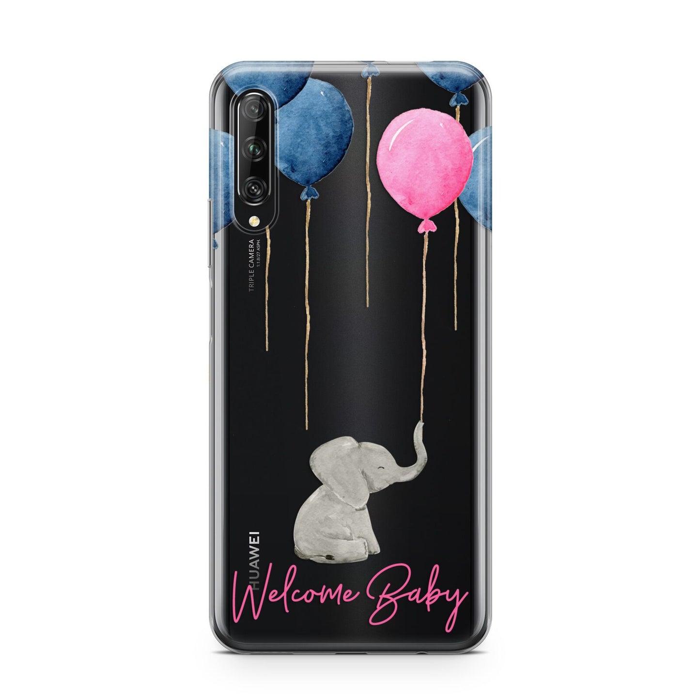 Elephant with Balloons Baby Girl Reveal Huawei P Smart Pro 2019