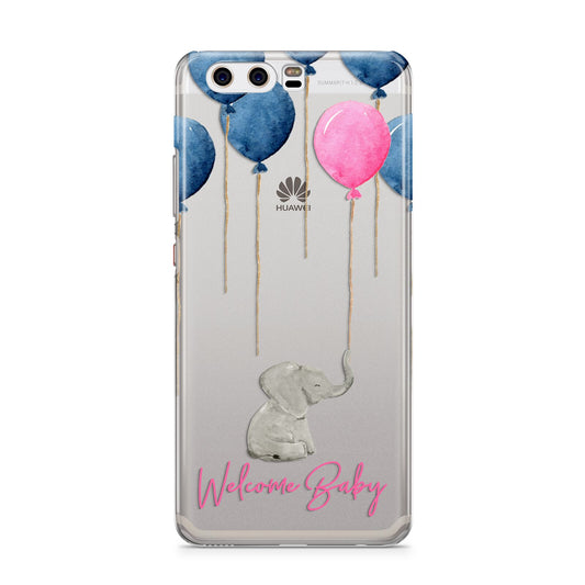 Elephant with Balloons Baby Girl Reveal Huawei P10 Phone Case