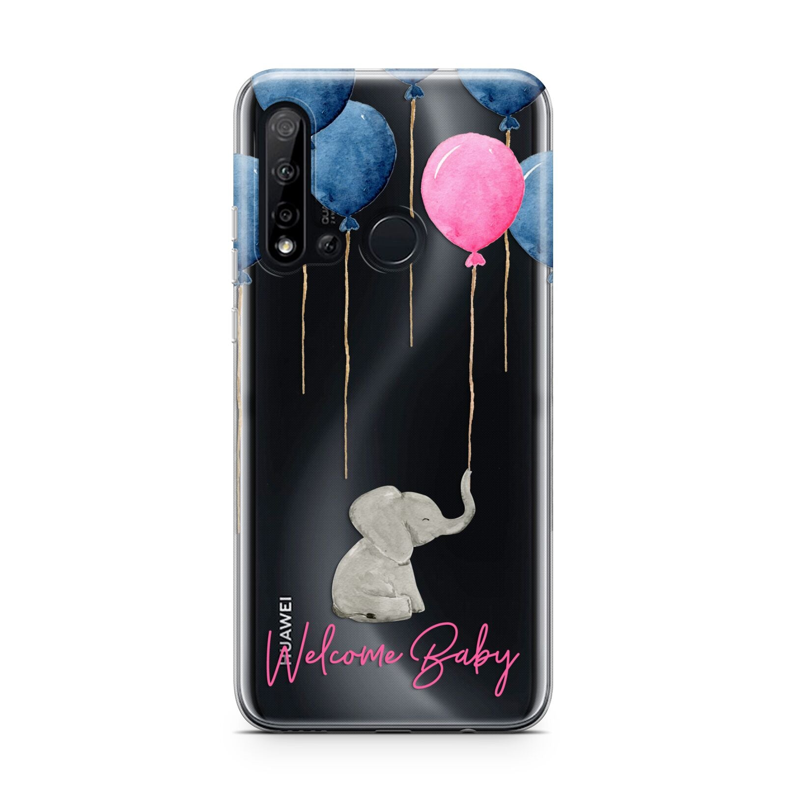 Elephant with Balloons Baby Girl Reveal Huawei P20 Lite 5G Phone Case