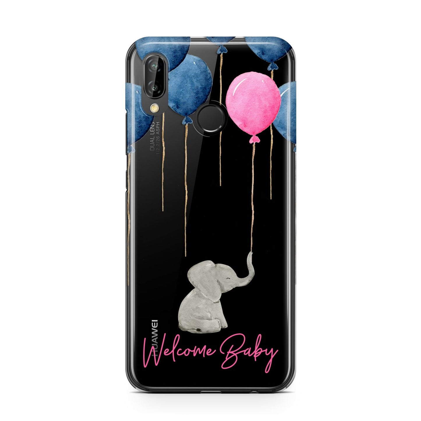 Elephant with Balloons Baby Girl Reveal Huawei P20 Lite Phone Case