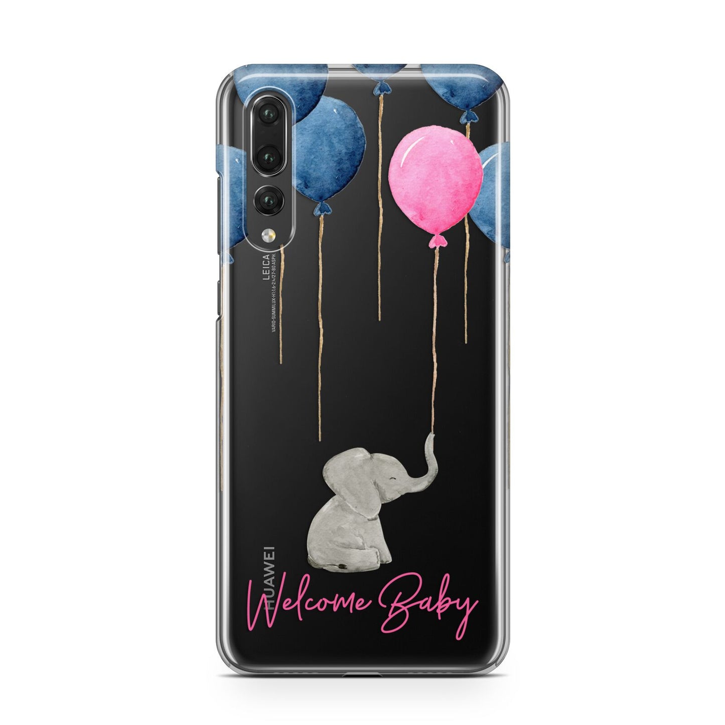 Elephant with Balloons Baby Girl Reveal Huawei P20 Pro Phone Case