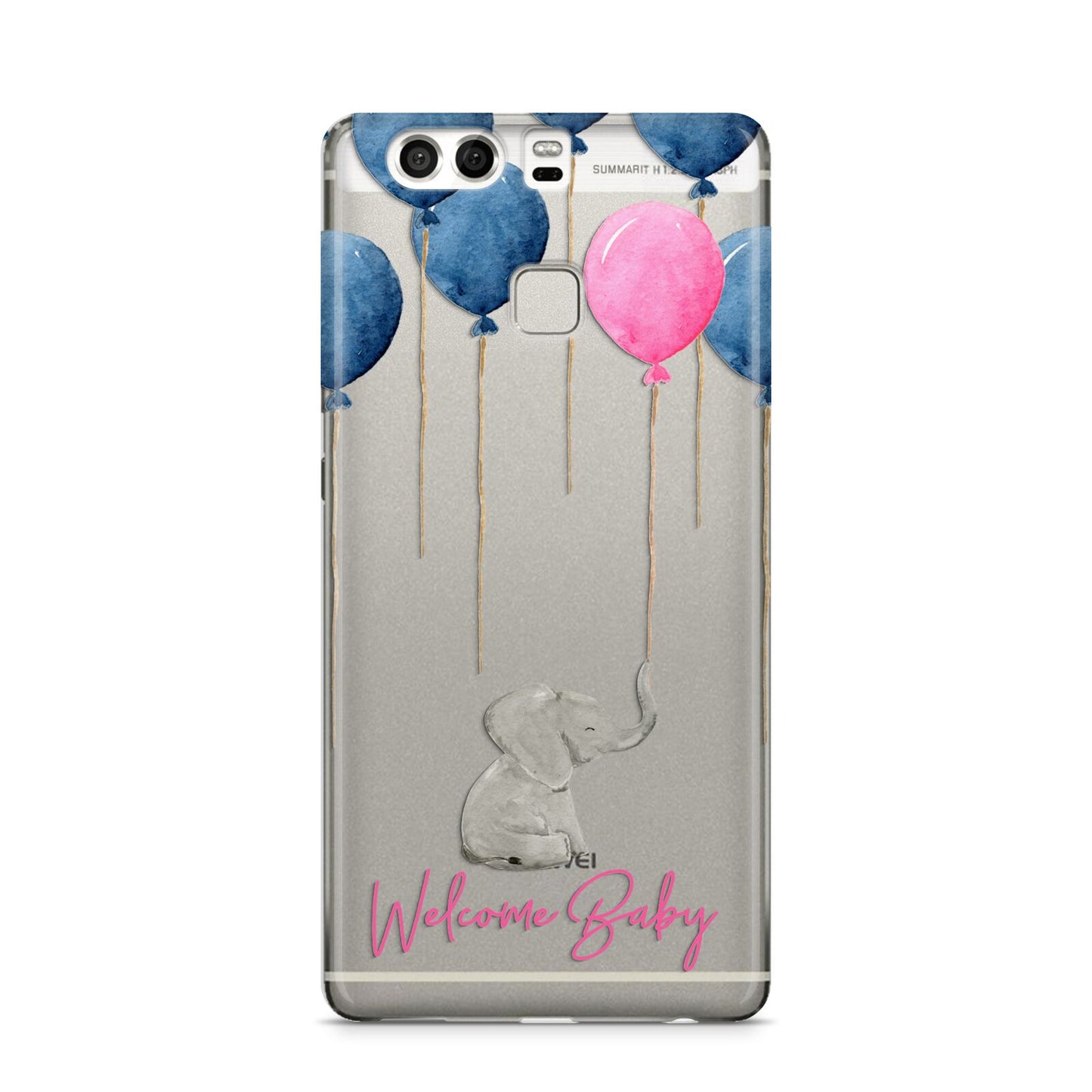 Elephant with Balloons Baby Girl Reveal Huawei P9 Case