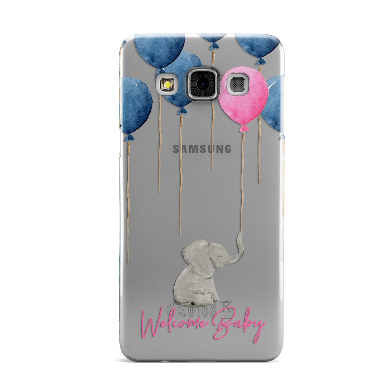 Elephant with Balloons Baby Girl Reveal Samsung Galaxy A3 Case