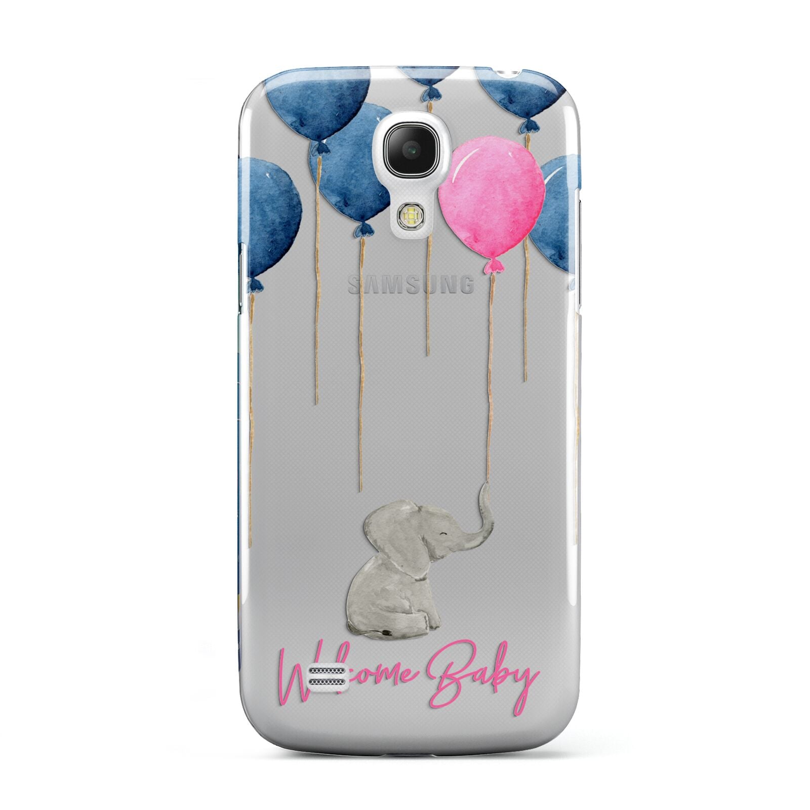 Elephant with Balloons Baby Girl Reveal Samsung Galaxy S4 Mini Case