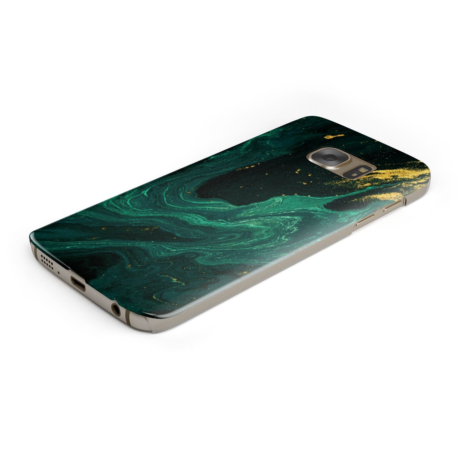 Emerald Green Protective Samsung Galaxy Case Angled Image