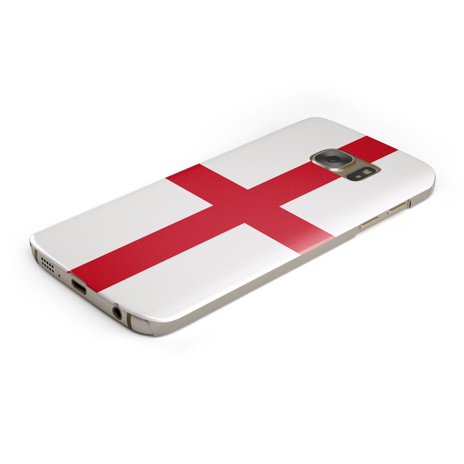 England Flag Protective Samsung Galaxy Case Angled Image