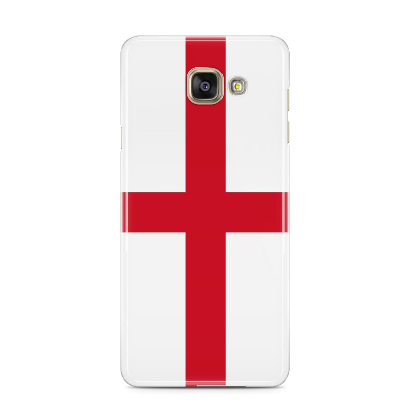 England Flag Samsung Galaxy A3 2016 Case on gold phone