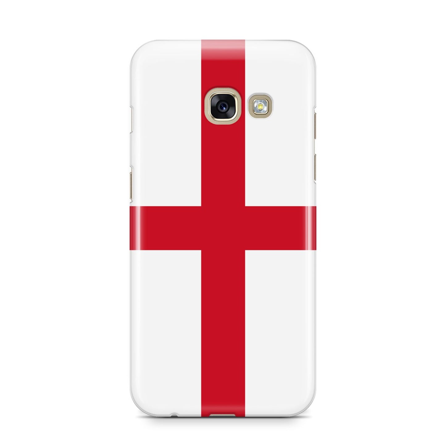 England Flag Samsung Galaxy A3 2017 Case on gold phone