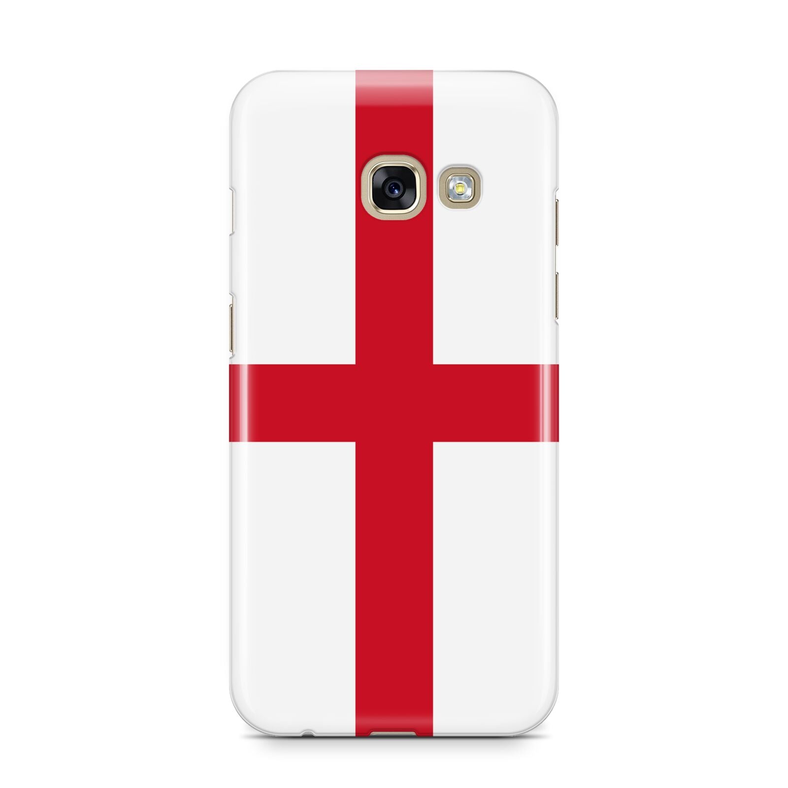 England Flag Samsung Galaxy A3 2017 Case on gold phone