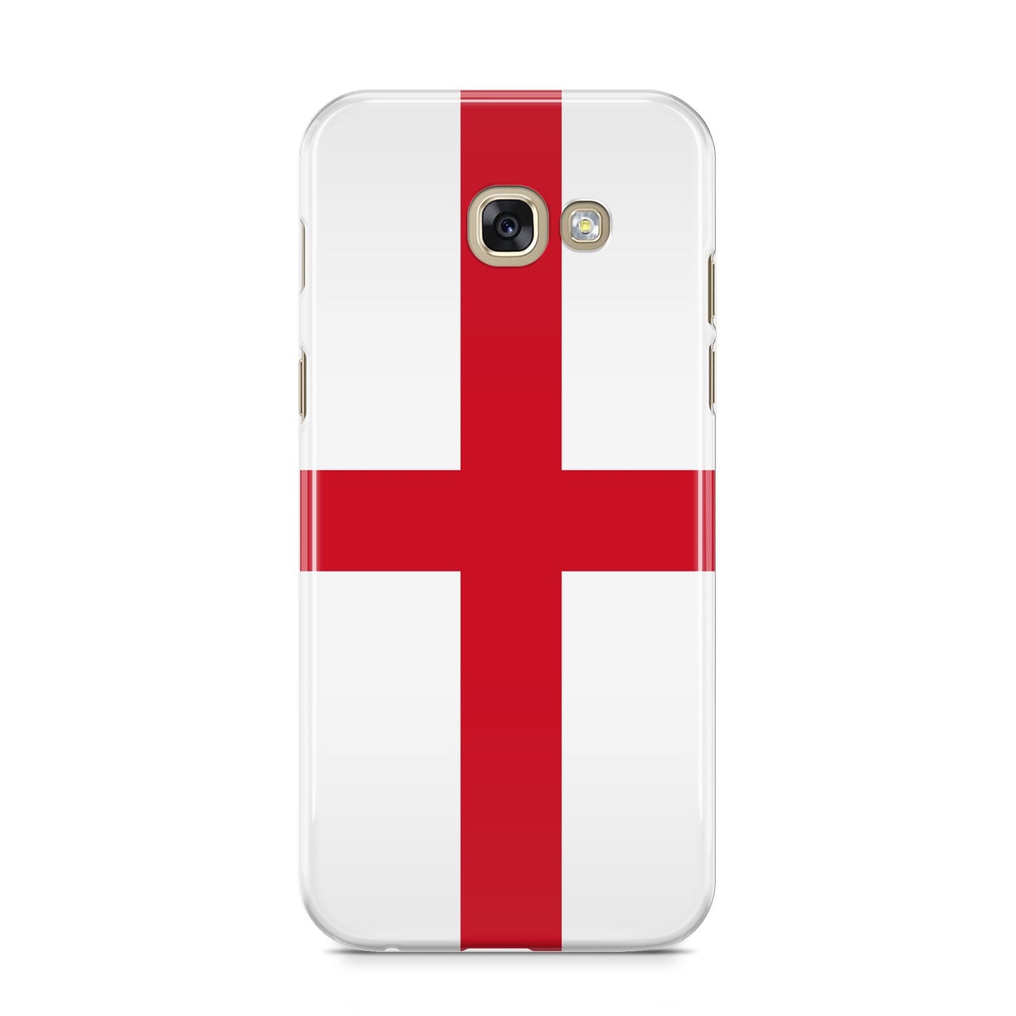 England Flag Samsung Galaxy A5 2017 Case on gold phone