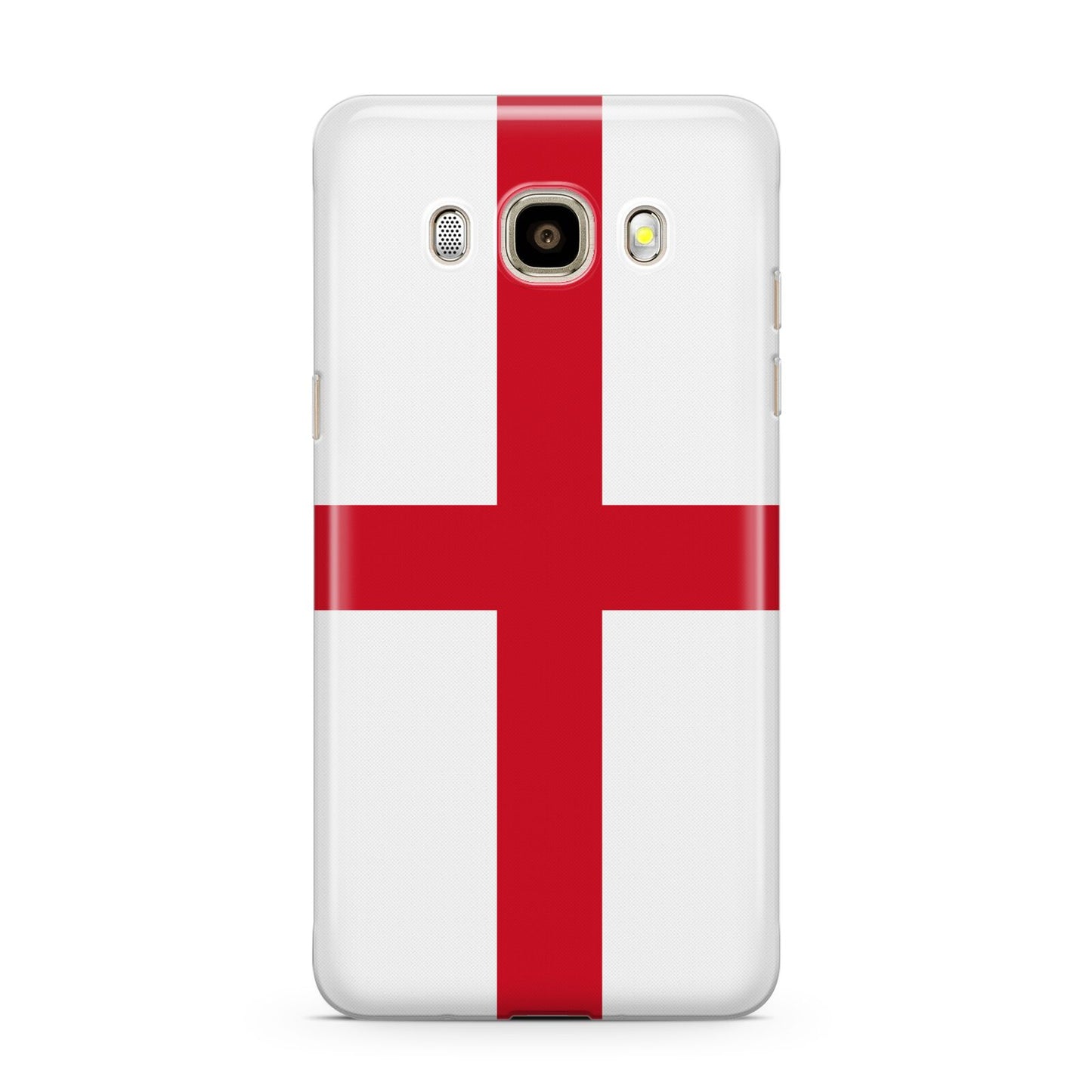 England Flag Samsung Galaxy J7 2016 Case on gold phone