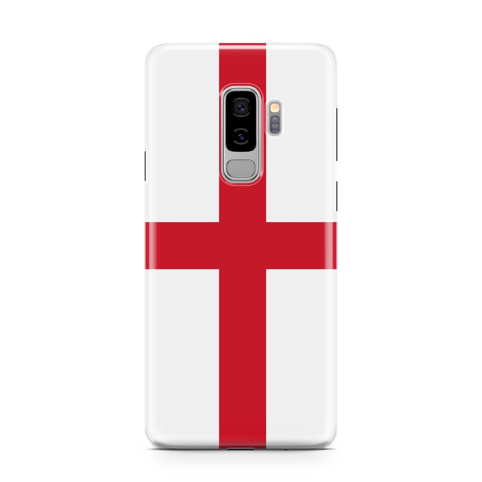 England Flag Samsung Galaxy S9 Plus Case on Silver phone