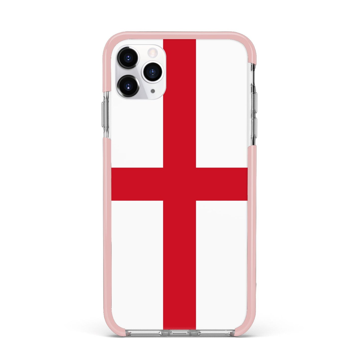 England Flag iPhone 11 Pro Max Impact Pink Edge Case